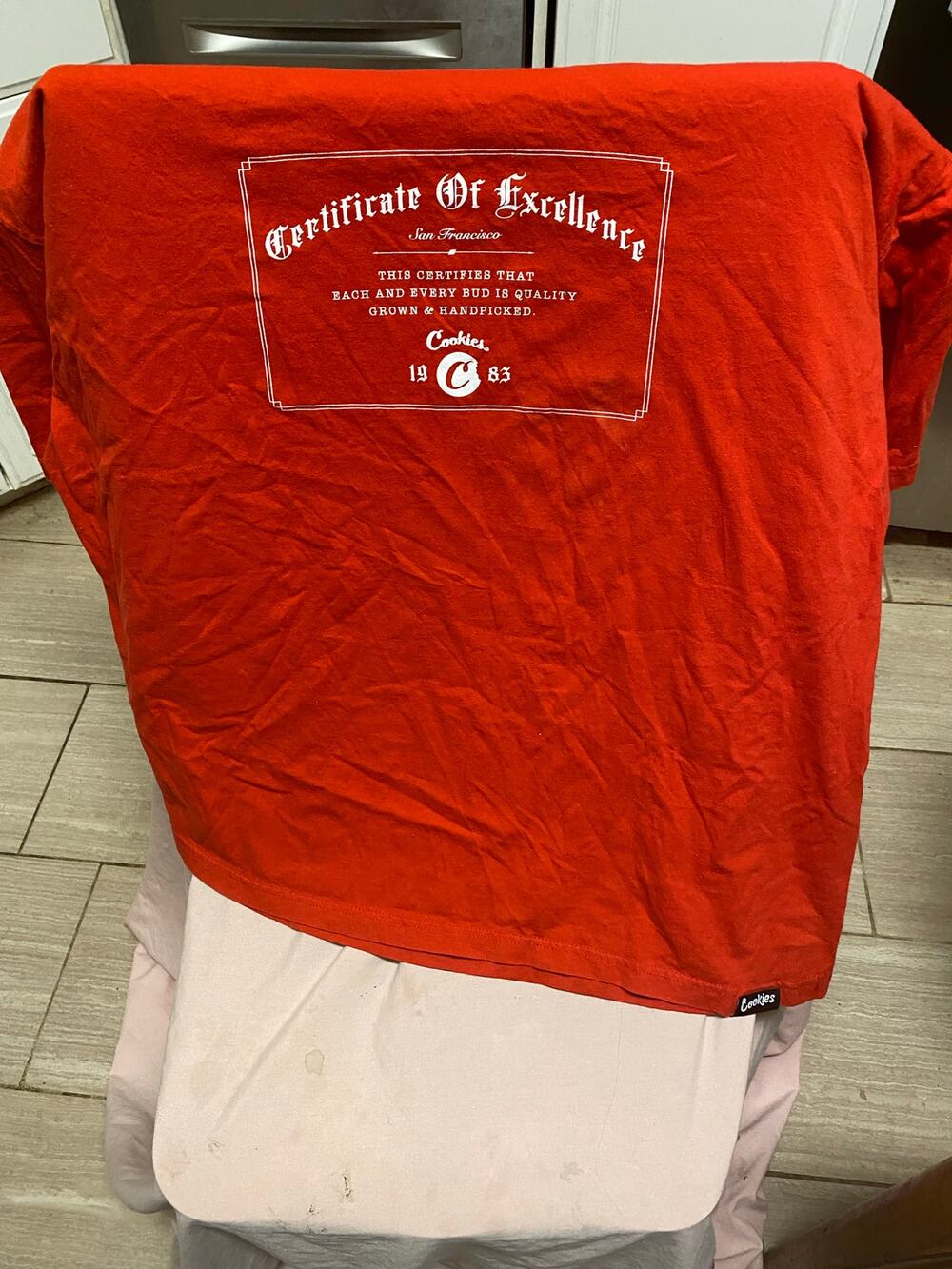 Certificate Of Excellence Cookies Shirt Size 4XL